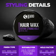 Beardo Hair Wax XXTRA StrongHold Crystal Wax – key ingredients and benefits