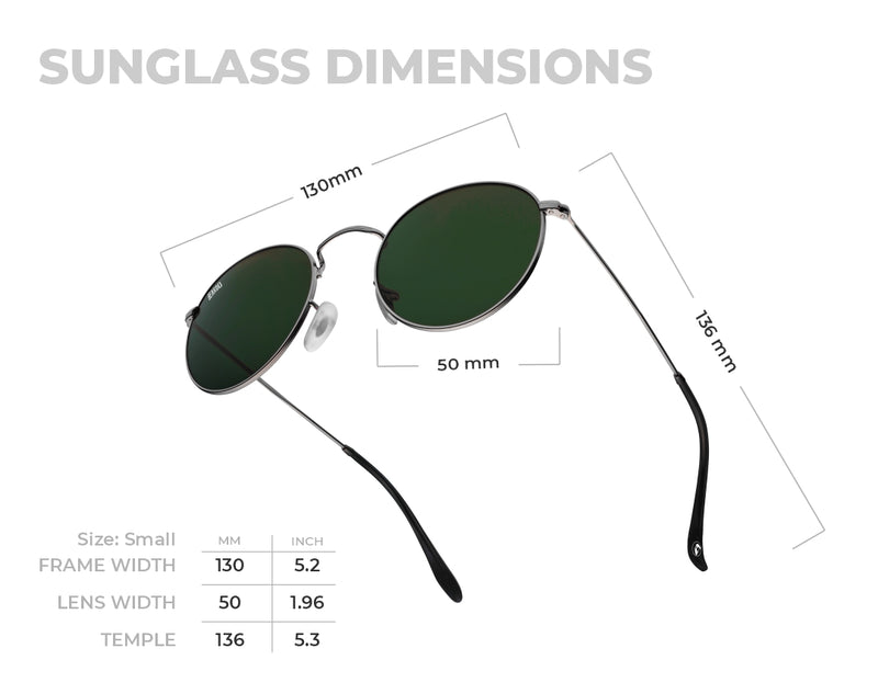 Mobster Sunglasses-Gun Metal UV-Pro