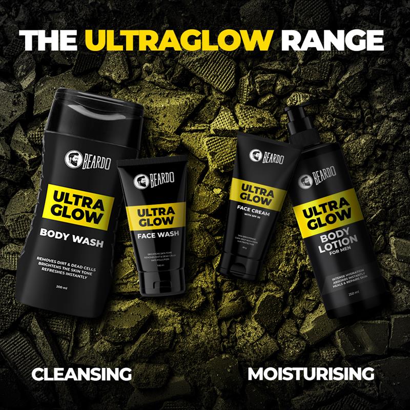 Beardo Best seller Ultraglow Gift Set – grooming results and lifestyle