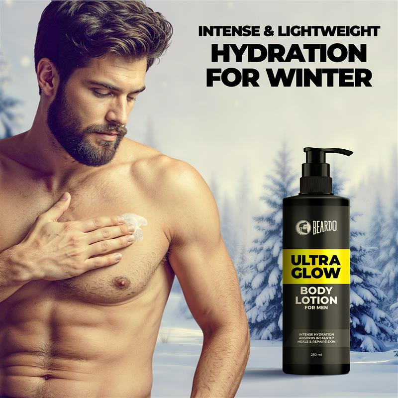 Beardo Best seller Ultraglow Gift Set – formula and texture close-up