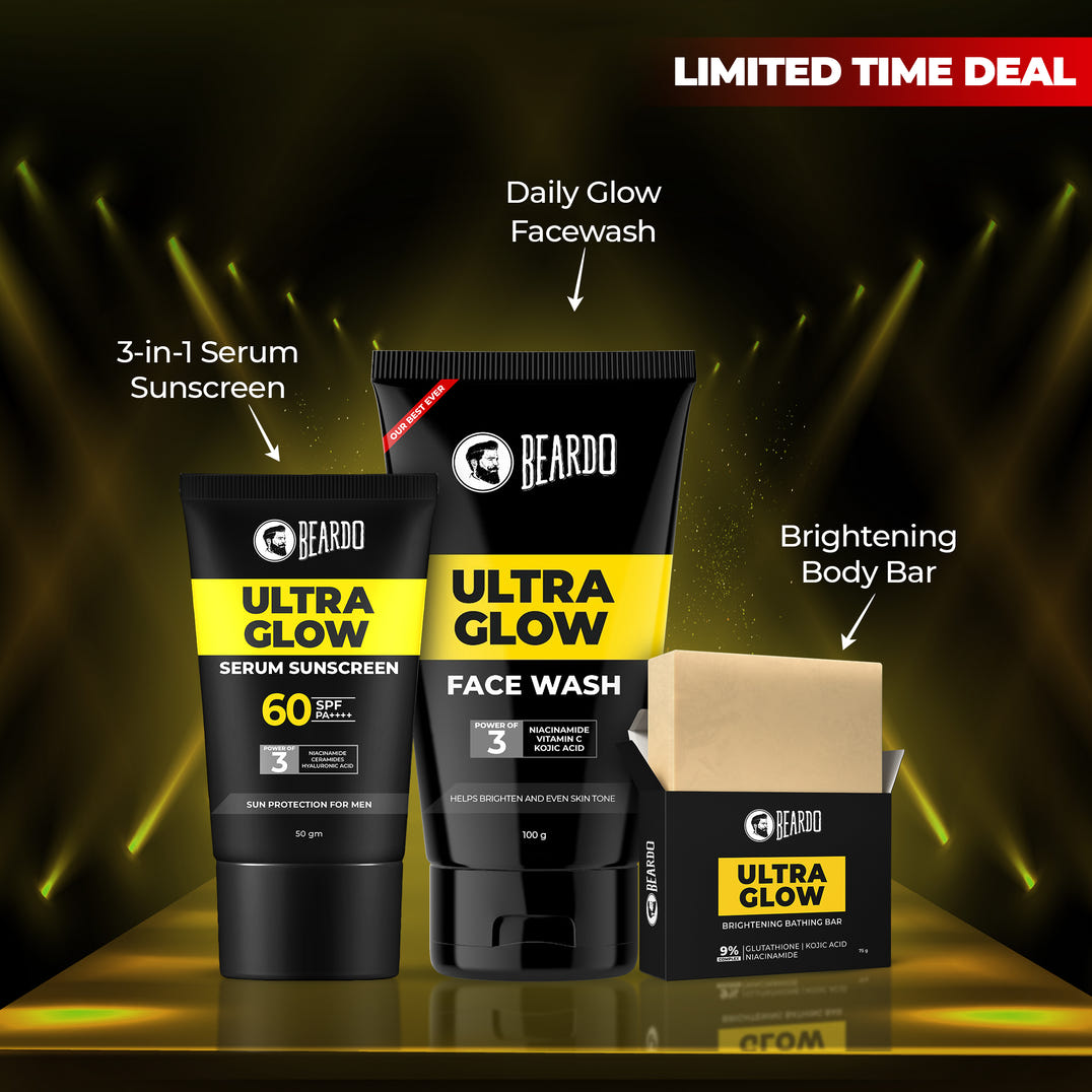 Beardo Ultra Glow-up kit – grooming combo set for men