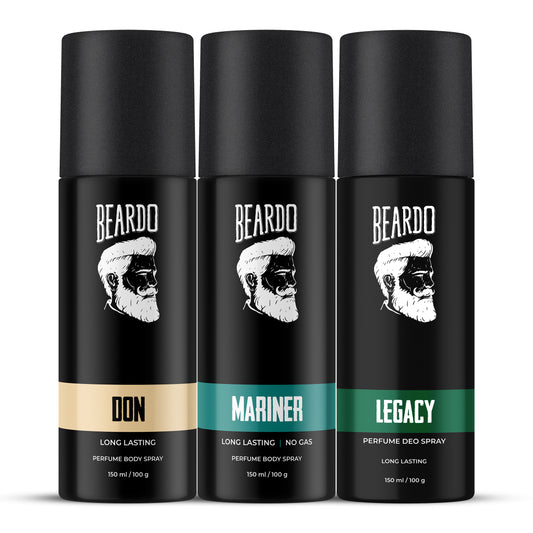 Beardo legend Perfume Deo Spray Trio