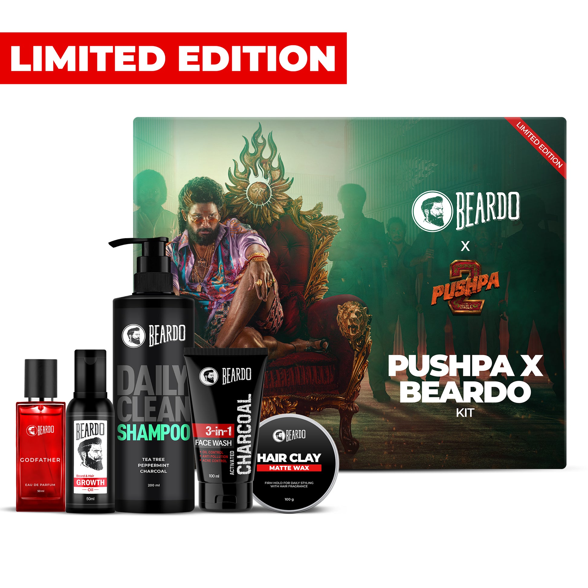 Pushpa X Beardo Kit