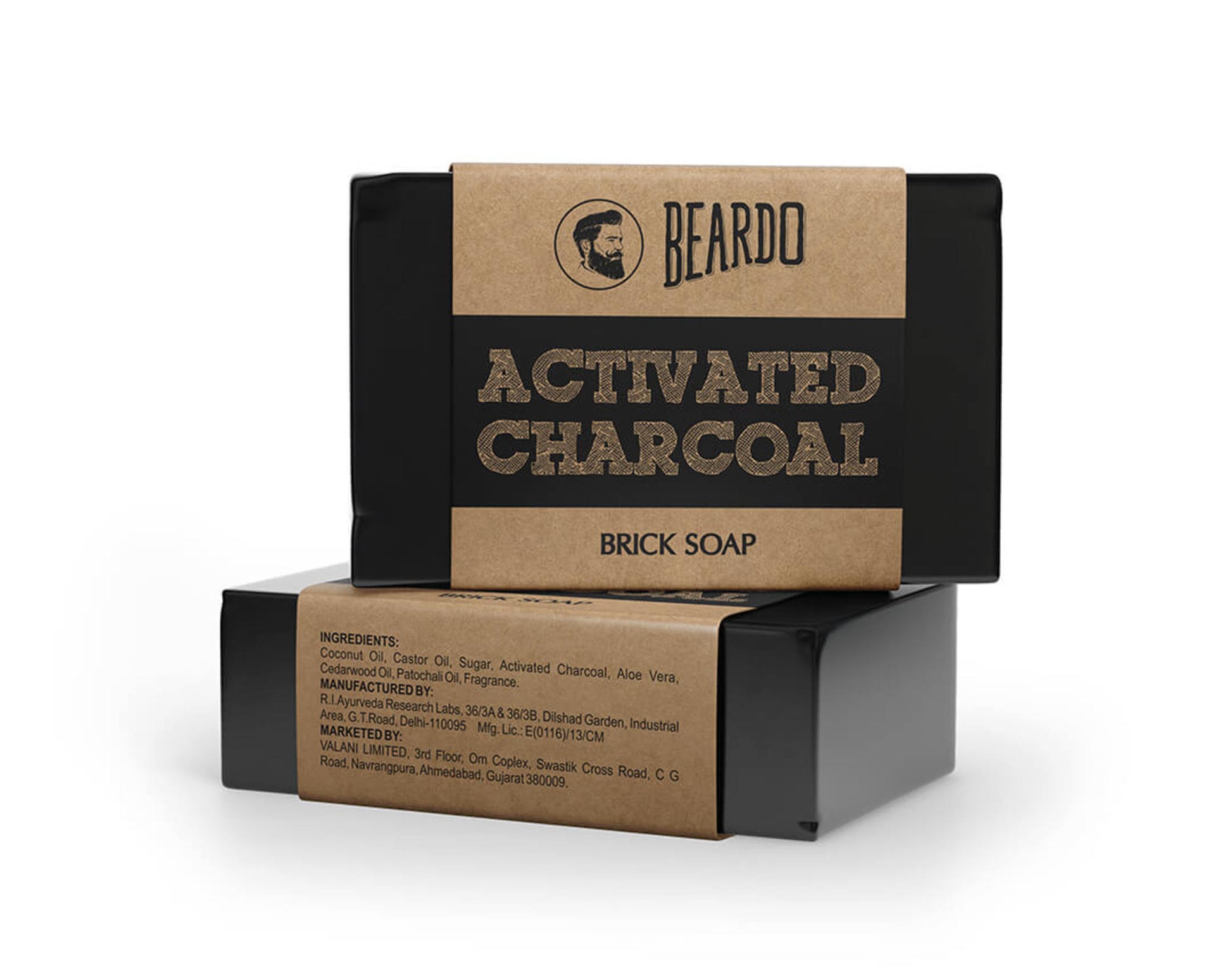 activated charcoal brick soap