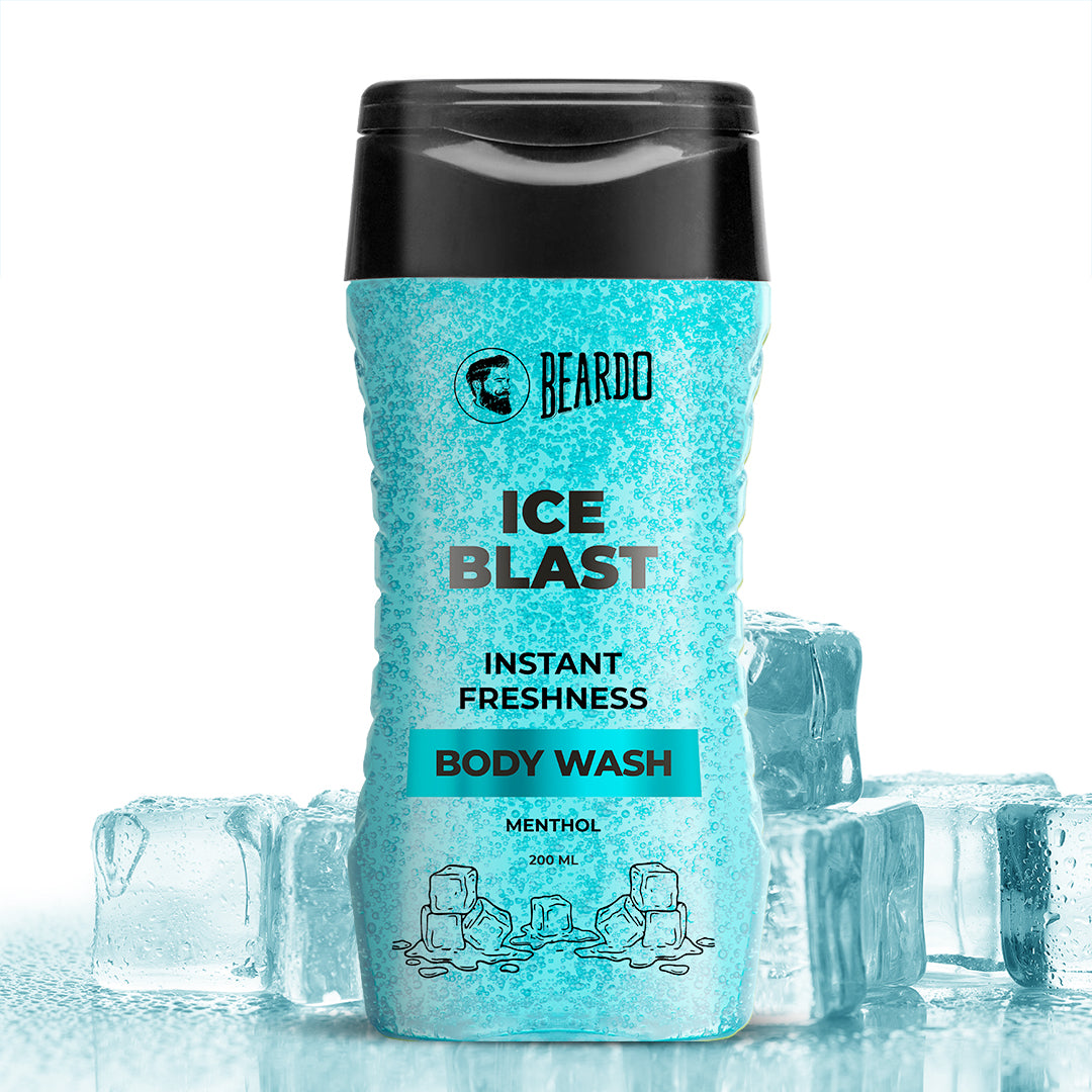 beardo ice blast body wash, bodywash for men, showergel for men, best shower gel for men