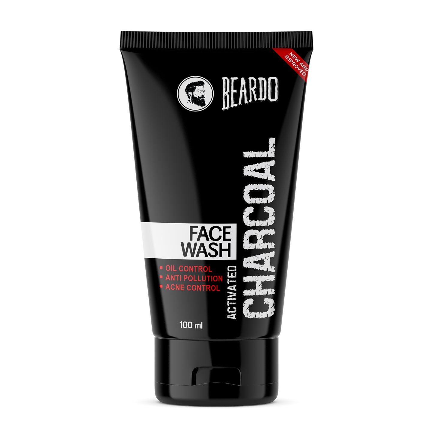 Charcoal face wash for men, beardo charcoal face wash, best charcoal face wash for men, beardo activated charcoal face wash 