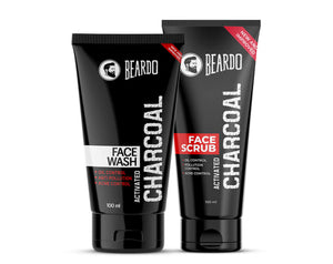 beardo combo, beardo kit, beardo combo pack, beardo combo kit, beardo kit price, beardo mens kit, beardo full kit, face wash and face scrub, charcoal products