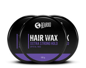 Pack of 3 (3 N x 100g),  beardo hair wax xxtra stronghold crystal wax 100g