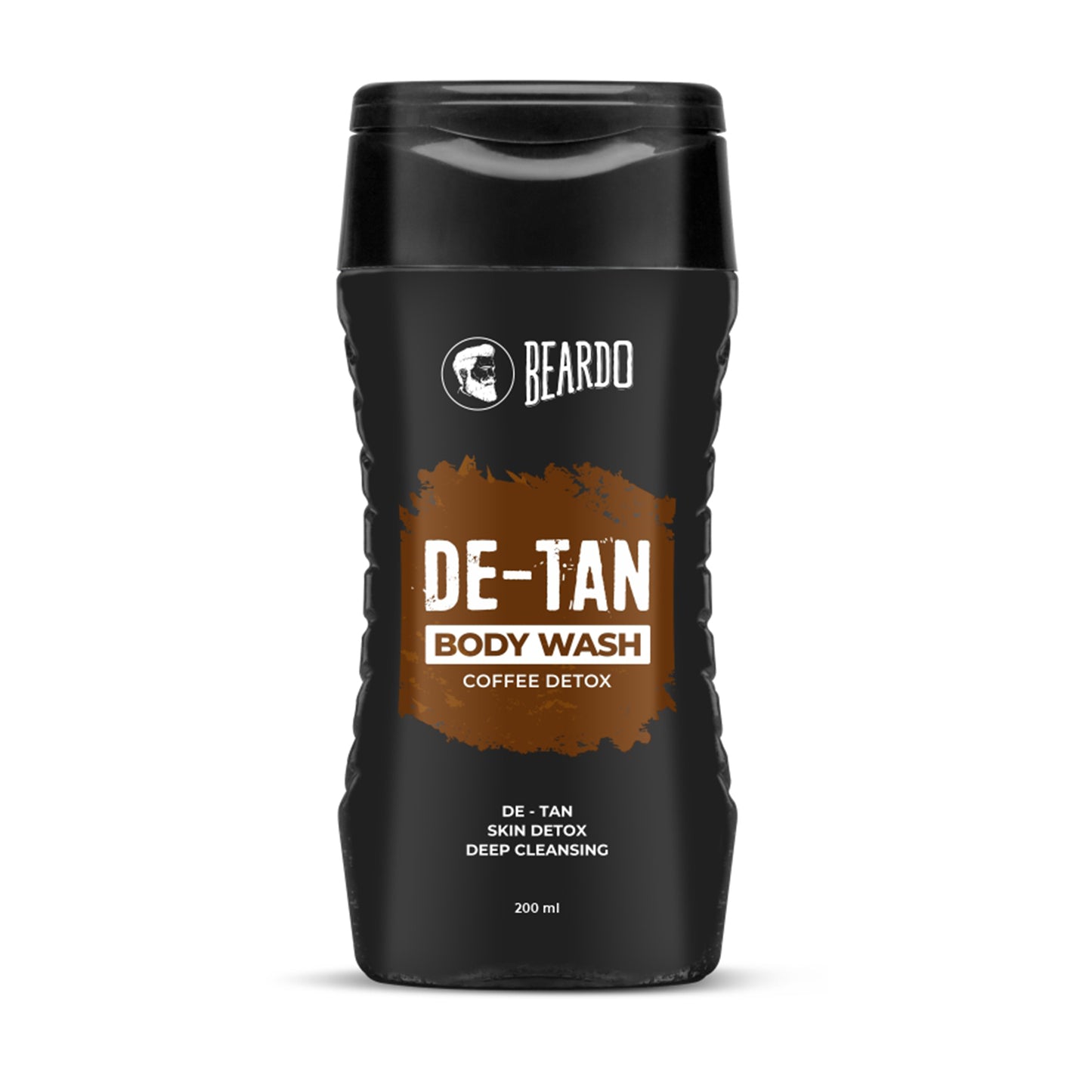 coffee body wash, de tan body wash, beardo de tan body wash