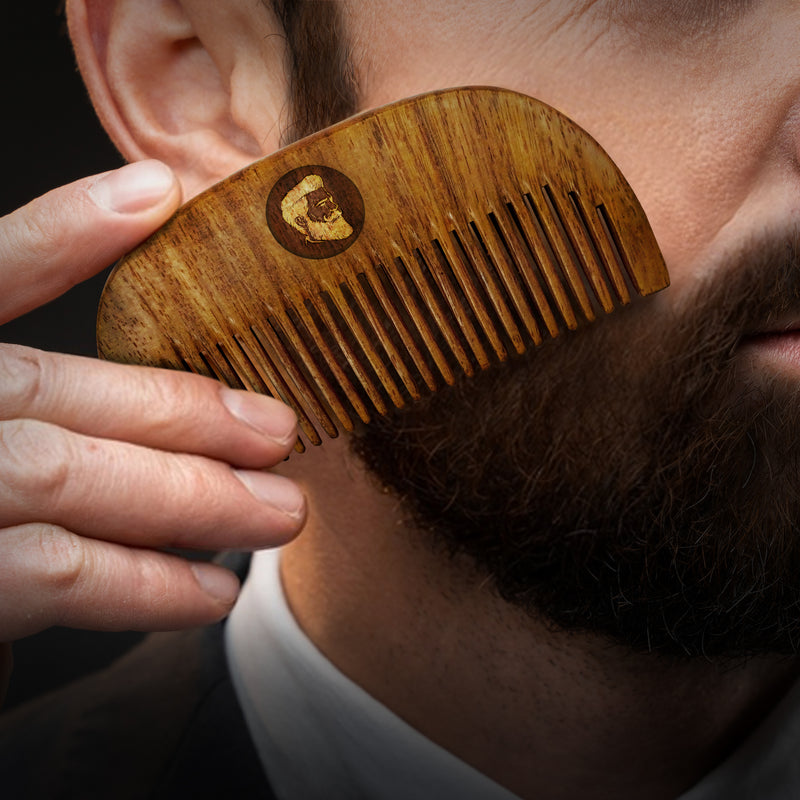 Compact Sheesham Beard Comb