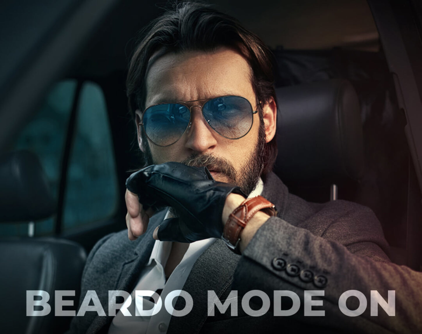 Beardo DON Aviators-Midnight Blue UV-Pro Sunglasses