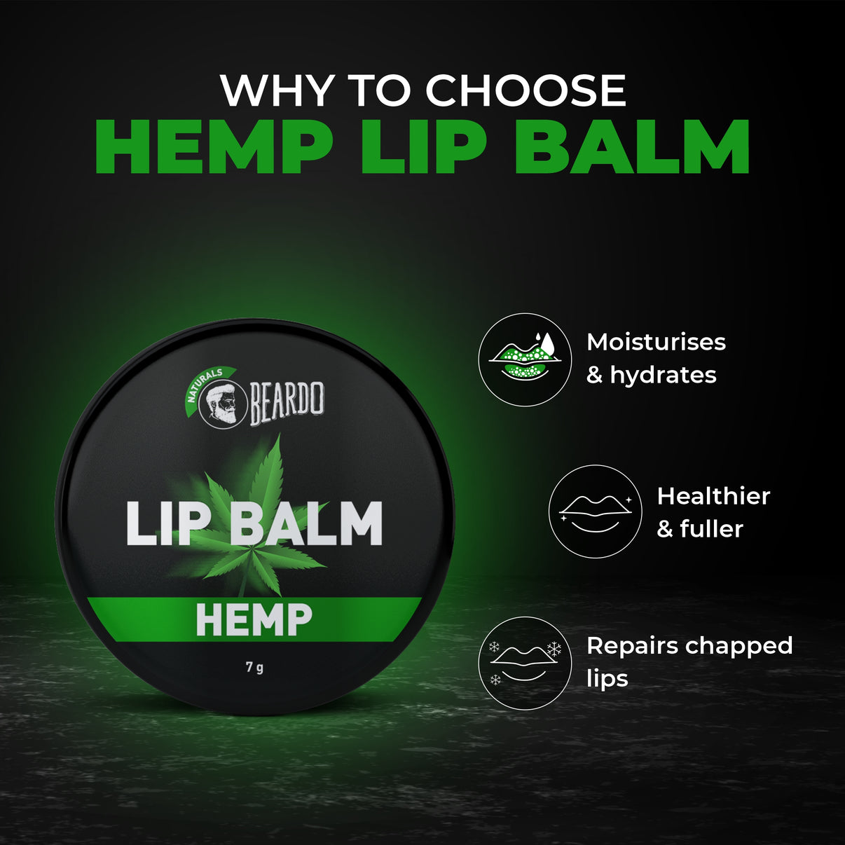 Beardo Hemp Lip balm for Men Beardo India