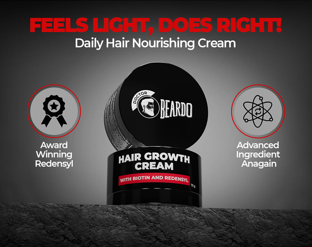 Beardo Hair Growth Cream – formula and texture close-up