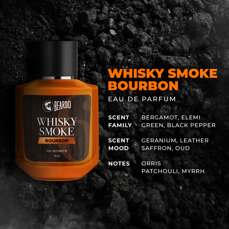 woody notes, woody fragrance, oud, patchouli, black peer, What is EDP in perfume? How does Beardo whiskey smoke smell?