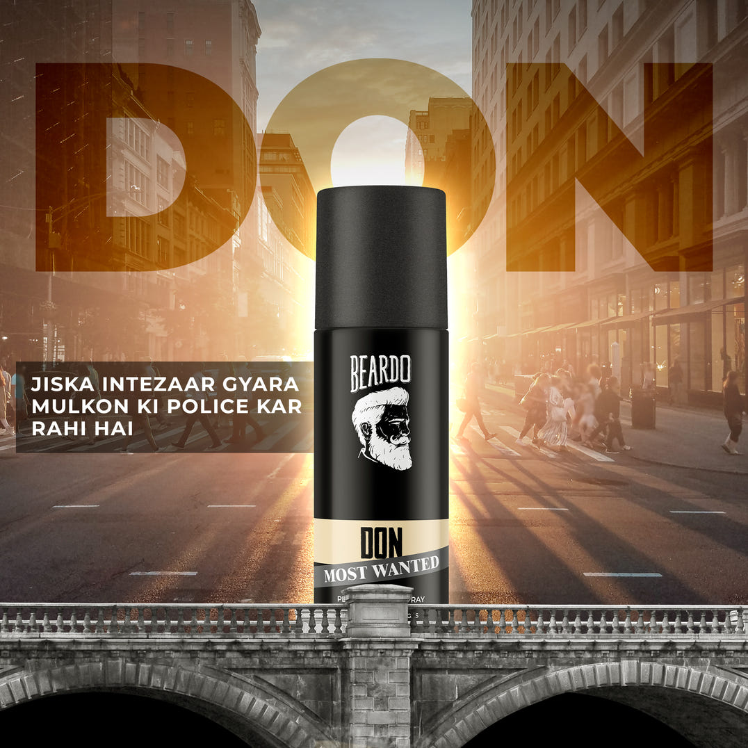 Beardo Don Most Wanted Perfume Body Spray – formula and texture close-up