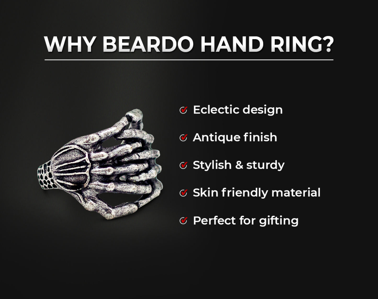 Beardo Hand Ring