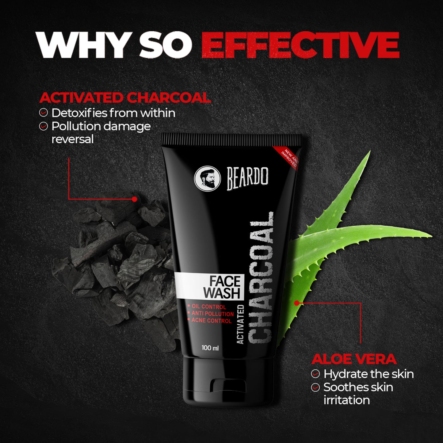 activated charcoal, skin detox, aloe vera, hydration, soothing skin