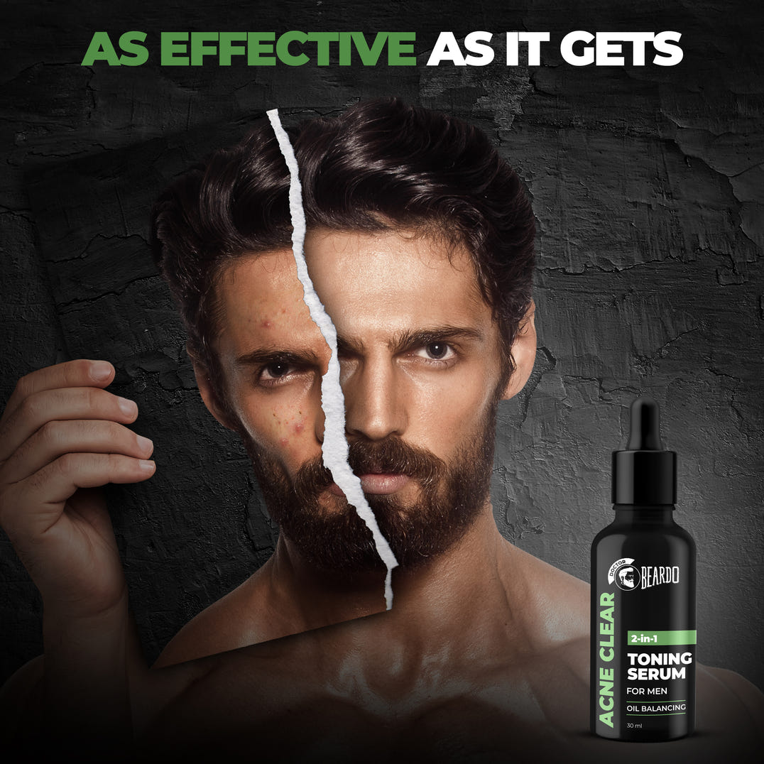 beardo anti acne serum, anti acne serum for men, pimple marks solution, serum acnes