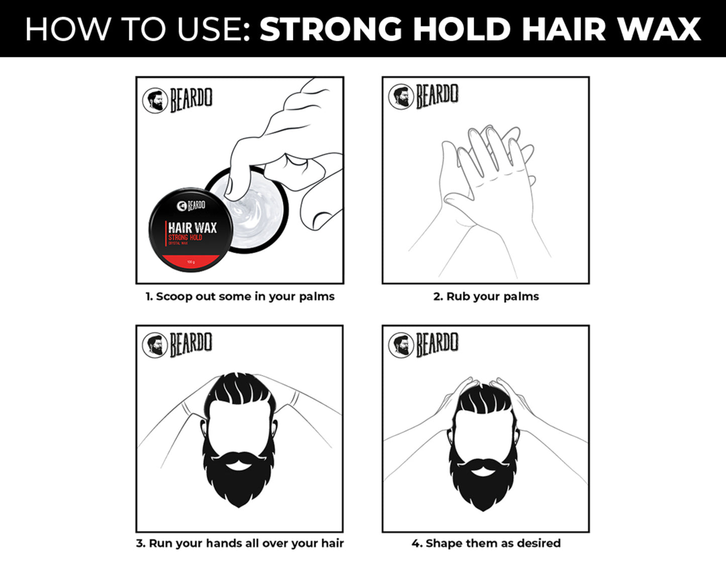 How to use Strong Hold hair wax
