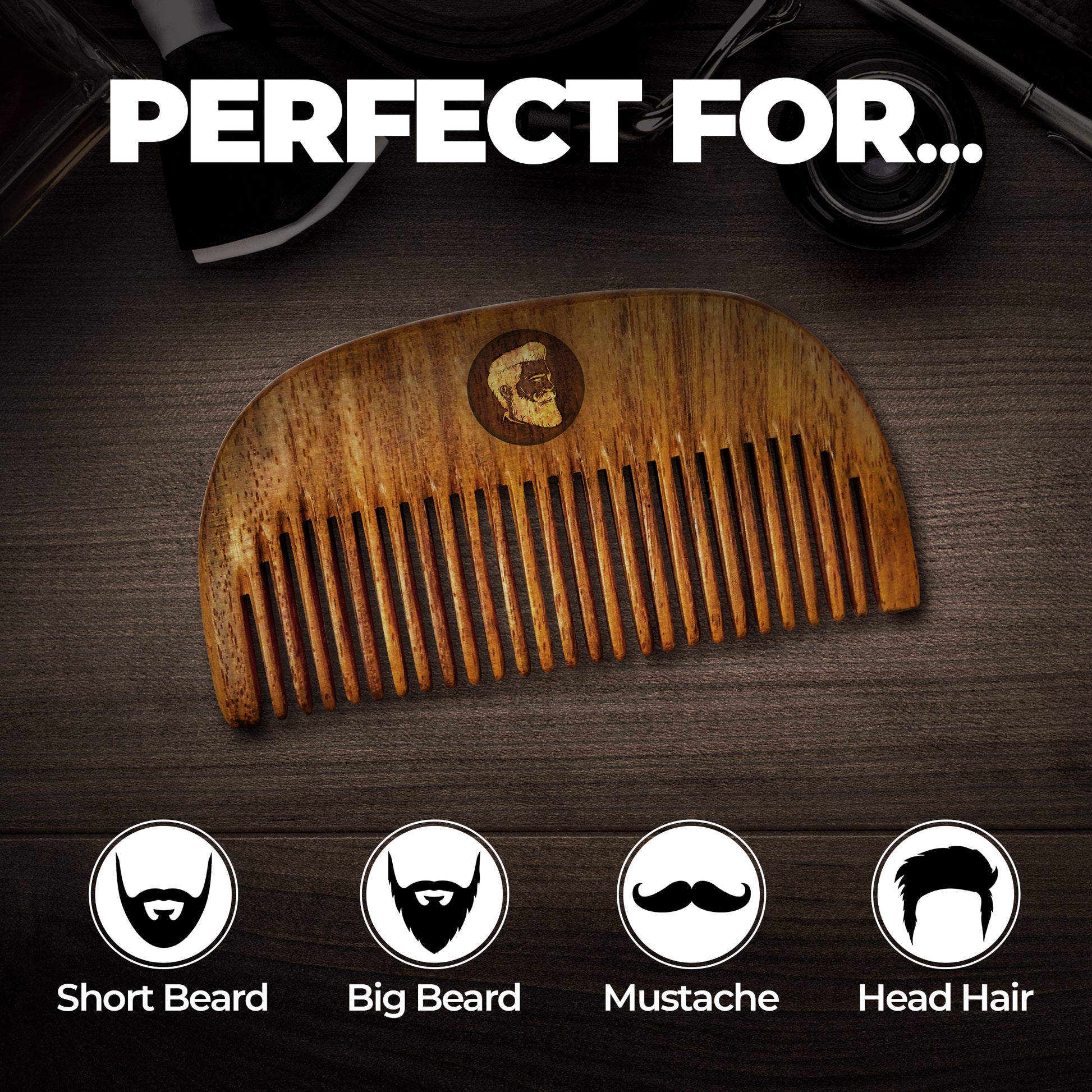 Beardo Compact Sheesham Beard Comb
