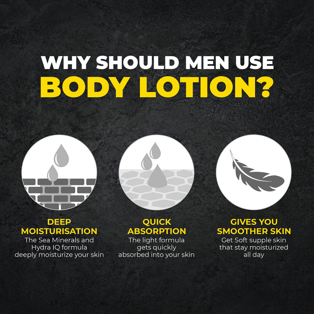 why should men use body lotion