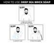 Beardo Deep Sea Brick Soap (125g) – how to use
