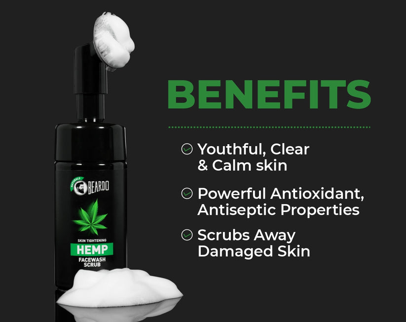 Beardo Hemp Exfoliating Facewash Scrub Beardo India