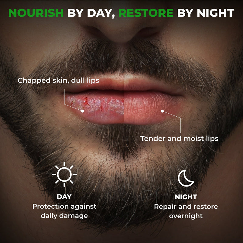 cracked and dry lips, hydrated lips