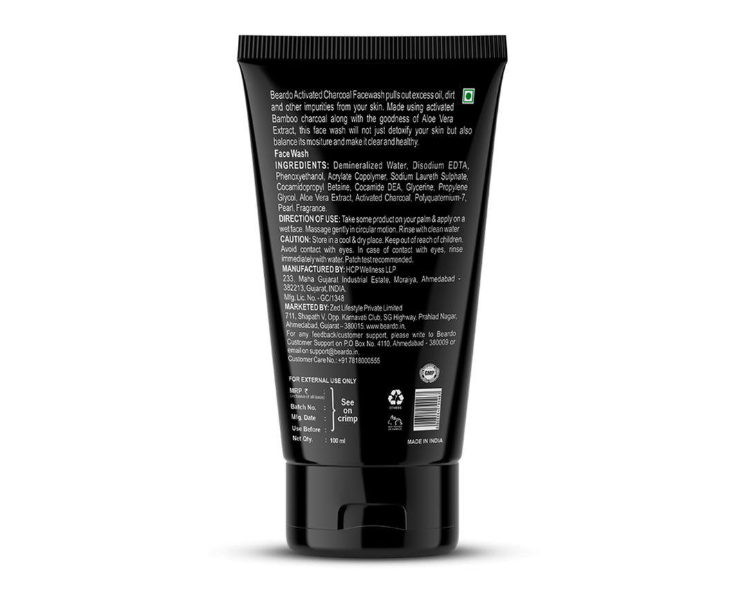 Activated Charcoal Facewash & Peel Off Mask Combo