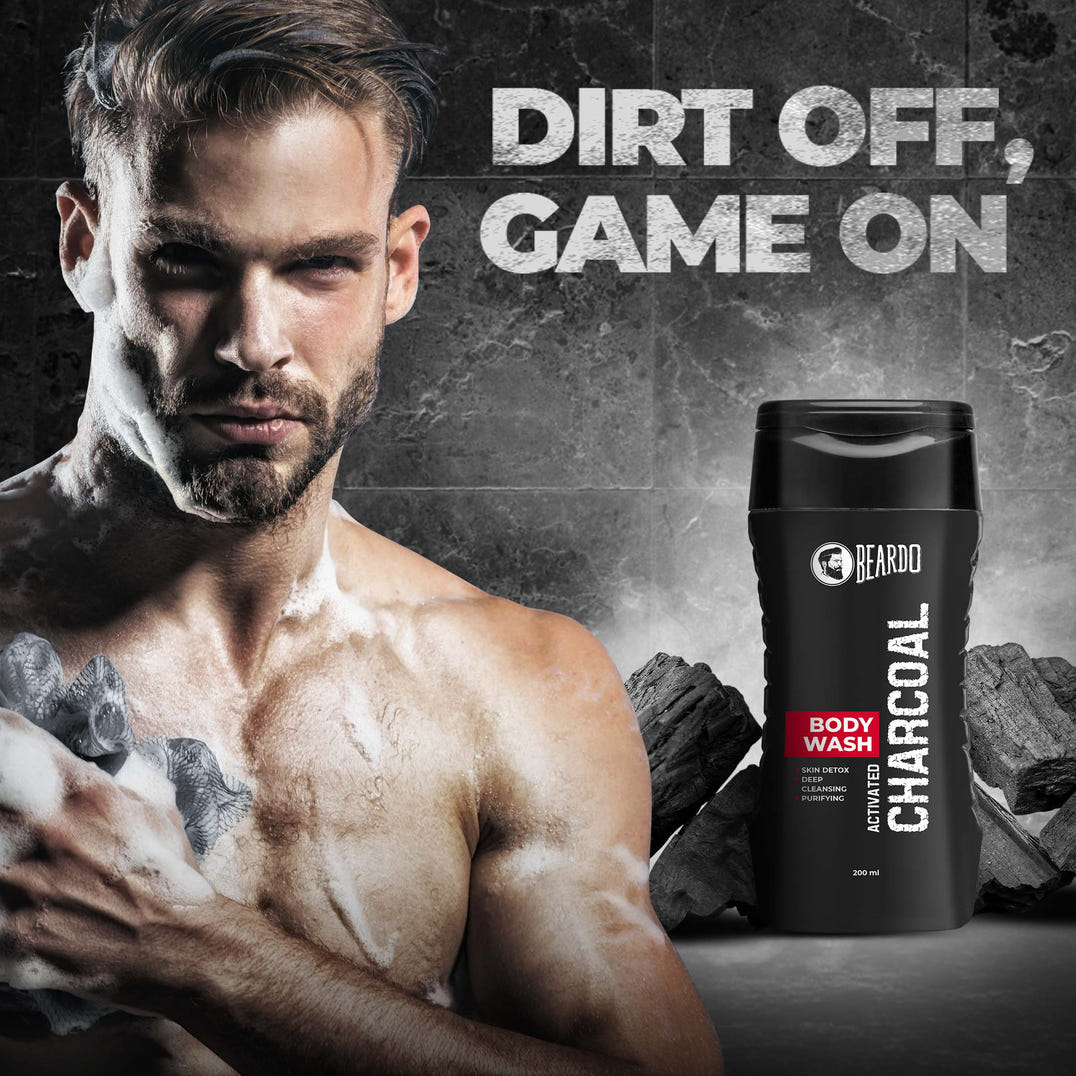 Beardo Activated Charcoal Bodywash – grooming results and lifestyle