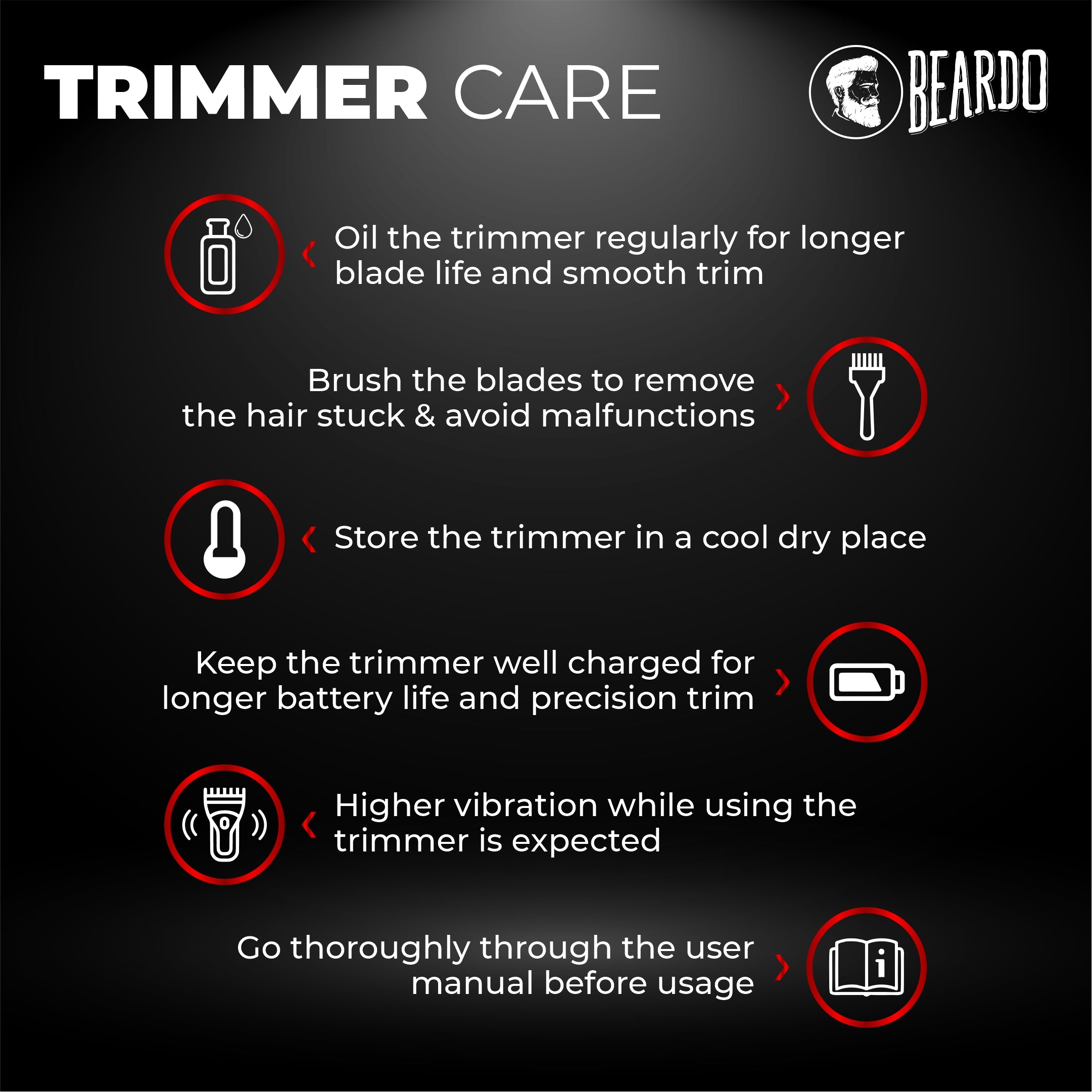 Beardo trimmer online kit