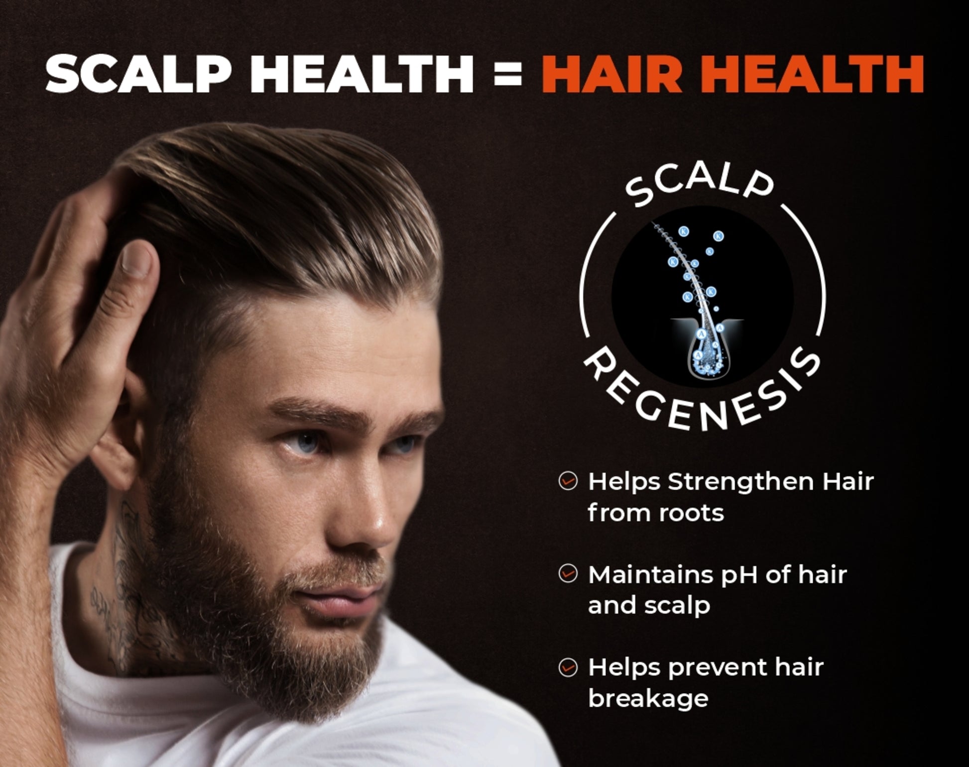 strengthens hair, prevents hair breakage, pH of hair and scalp