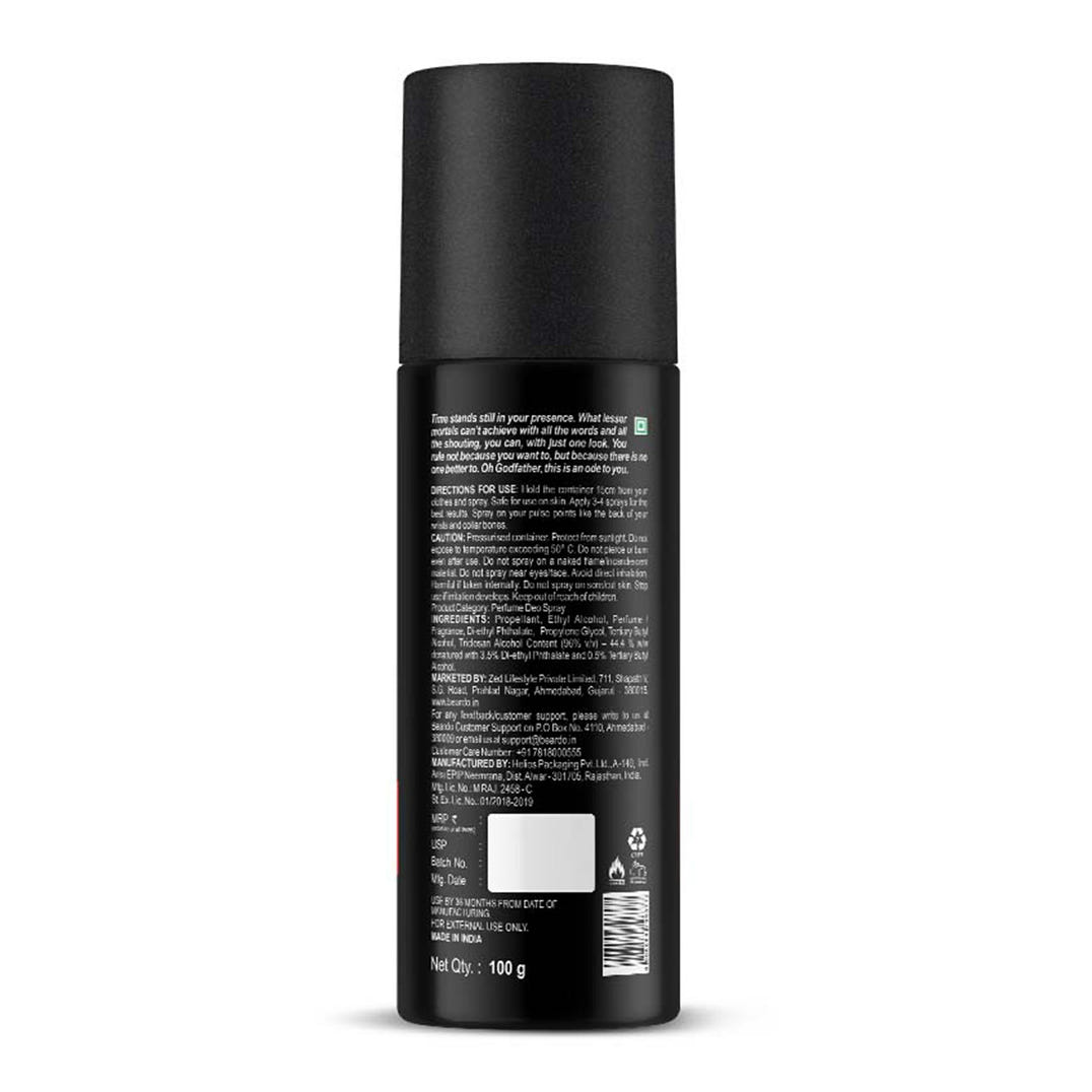 Beardo Godfather Perfume Deo Spray – grooming results and lifestyle