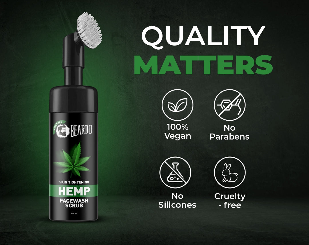 Beardo Hemp Exfoliating Facewash Scrub Beardo India