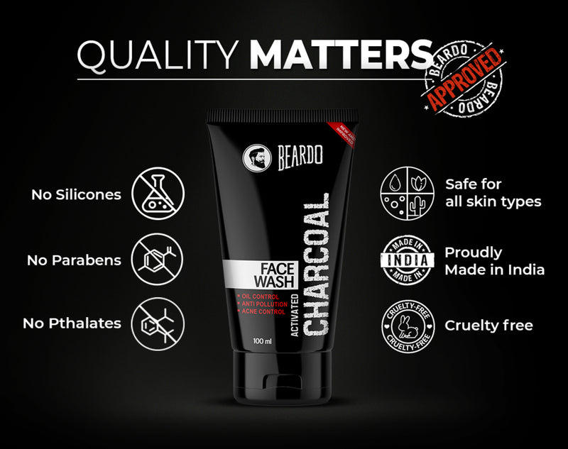 Beardo face wash benefits, charcoal benefits