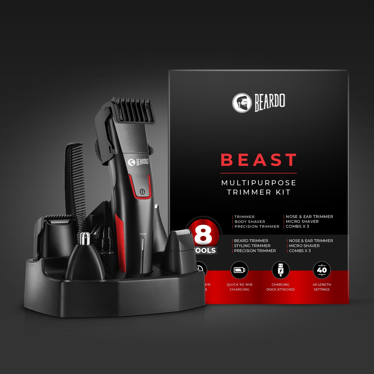 Beardo Beast Multipurpose Styling Trimming Kit
