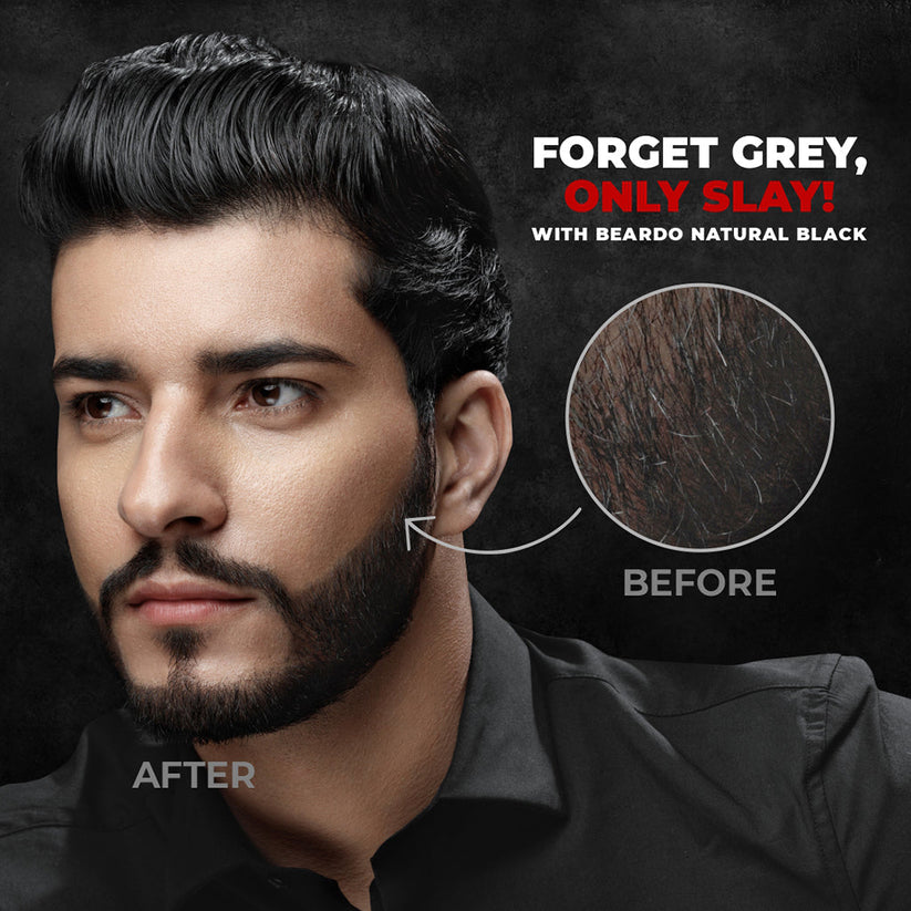 Best Color Beard Buy Beardo Beard Color for Men | Natural Beard Color - Black – Beardo India