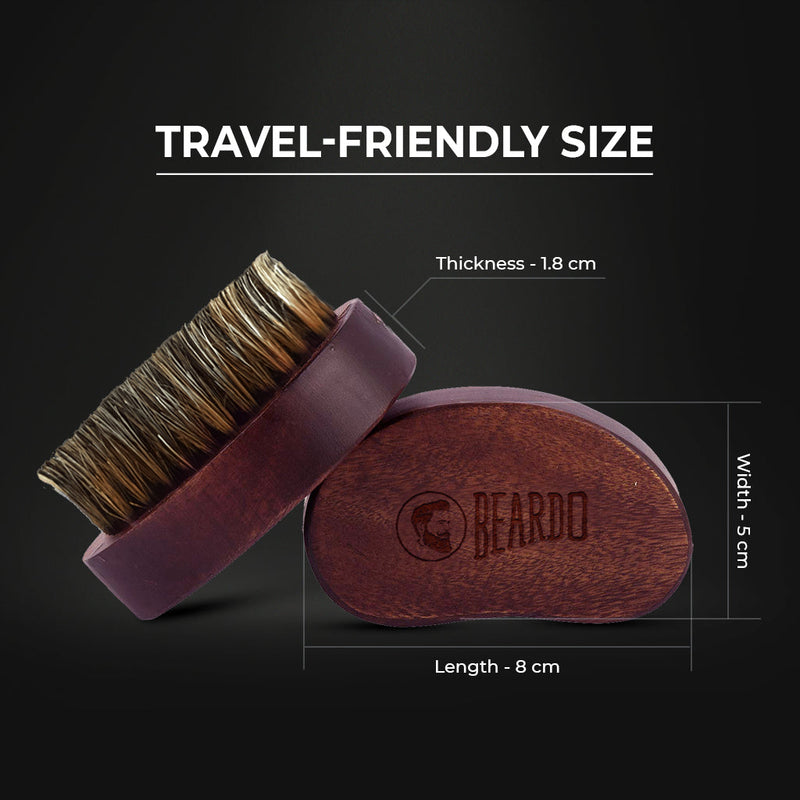beard brush, beard tool, Beardo BOAR Bristle beard brush, mustache brush, boar bristle beard brush, beard brush and comb