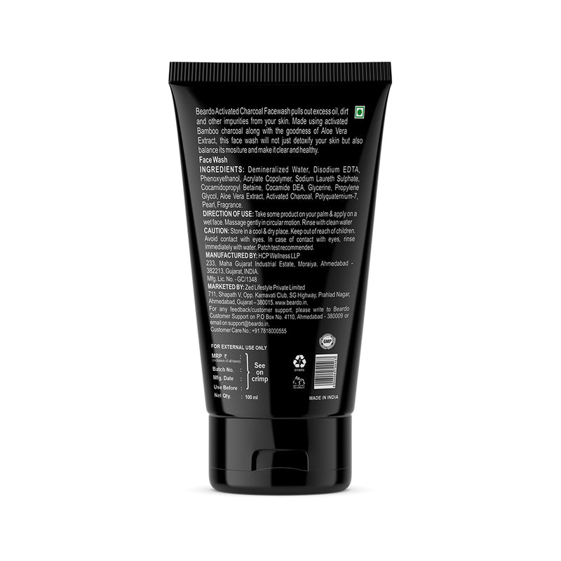 Charcoal Facewash & Charcoal Bodywash Combo
