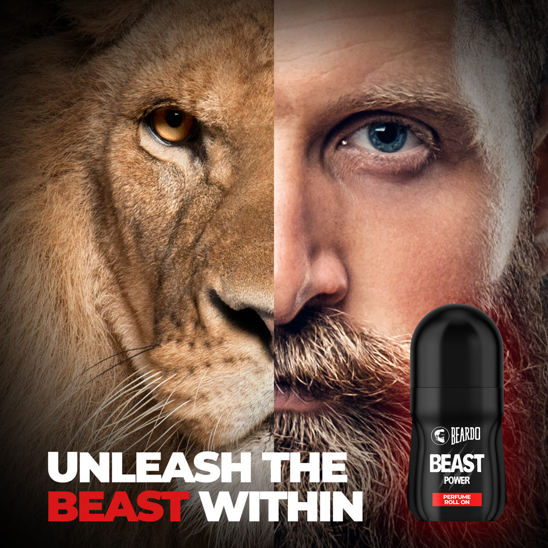 Beardo Beast Power Perfume Roll On – formula and texture close-up