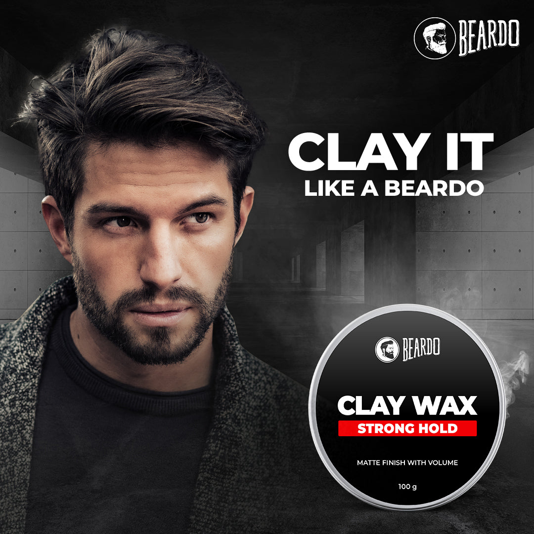 Beardo clay wax strong hold