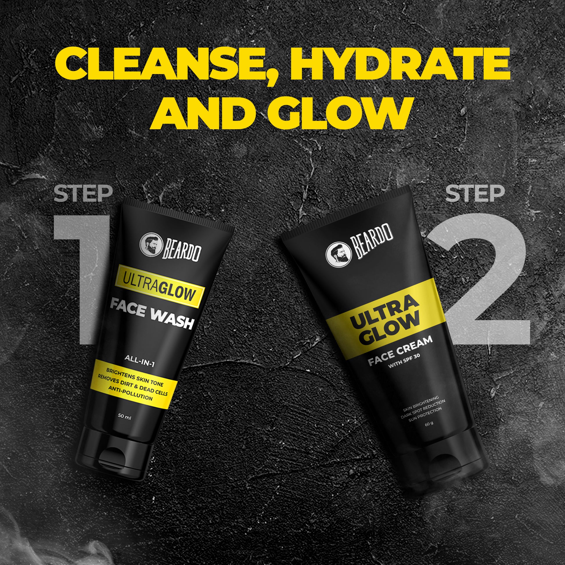cleanse your skin, hydrate, glow, glowing skin men