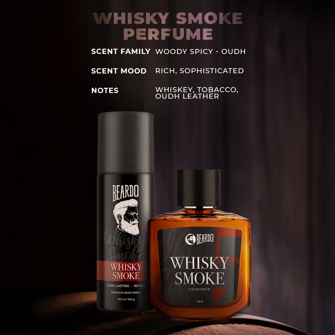 woody, spicy, strong scent, strong notes, rich scent, whiskey