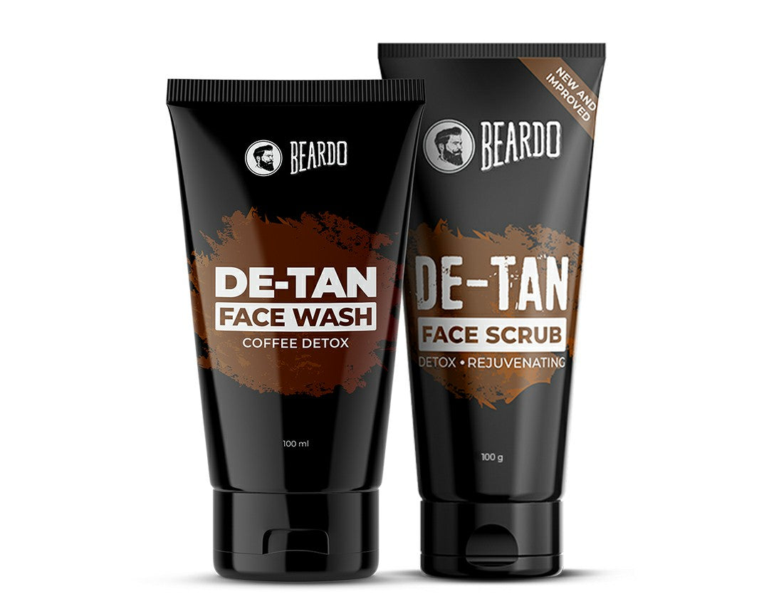 Which face wash is best for tan removal men? How do you use a Beardo de tan kit?, de tan combo for men