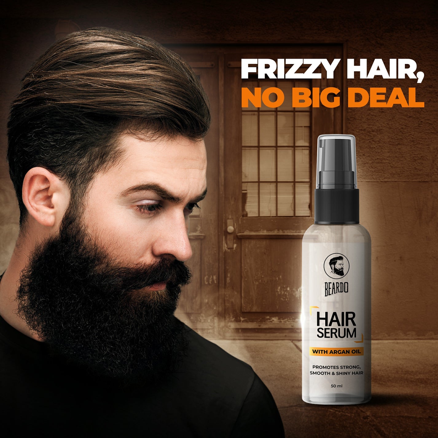 Beardo Hair Serum - Tame Frizz and Dryness – Beardo India