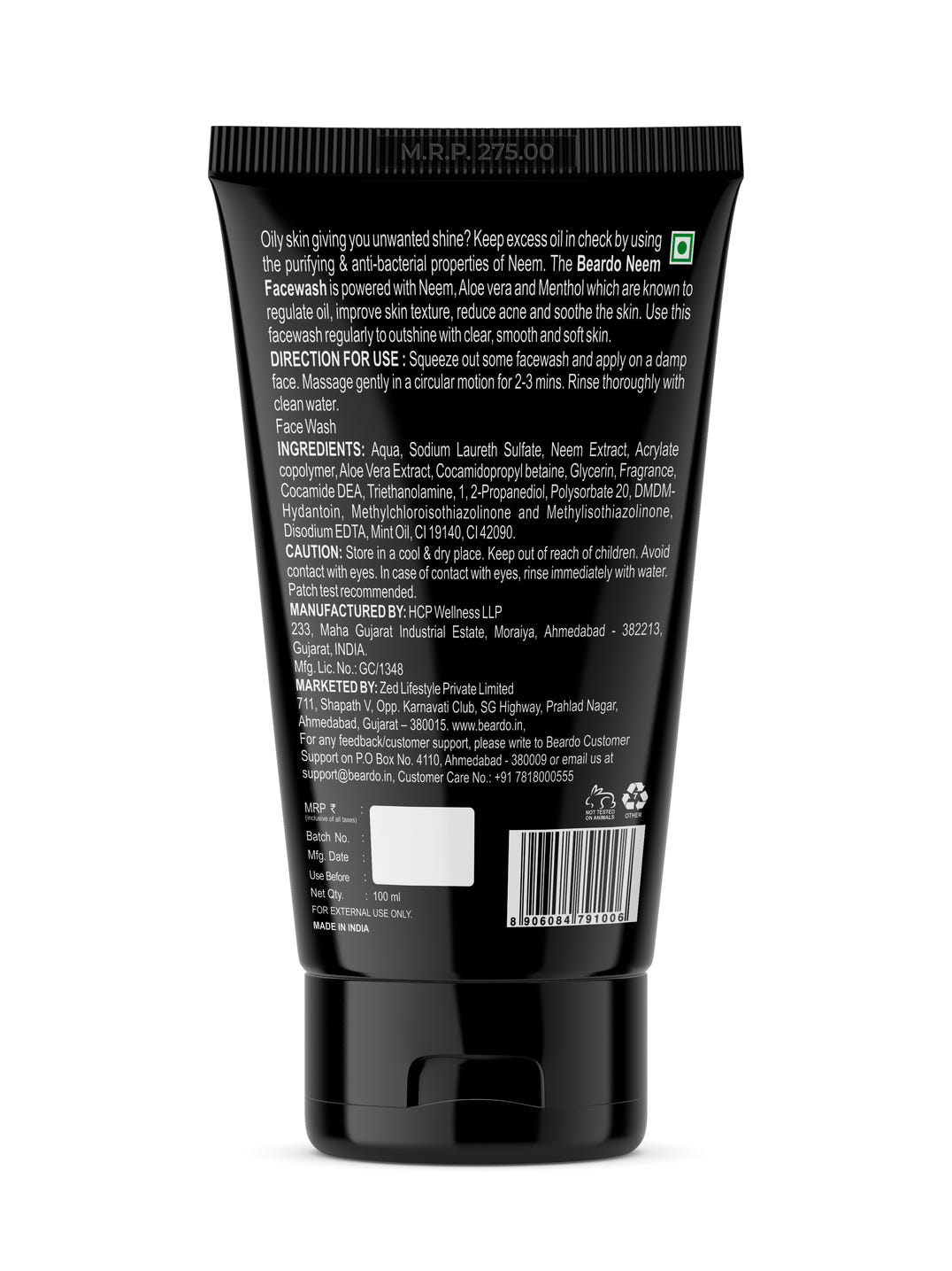 Beardo Neem Facewash for Men – grooming results and lifestyle