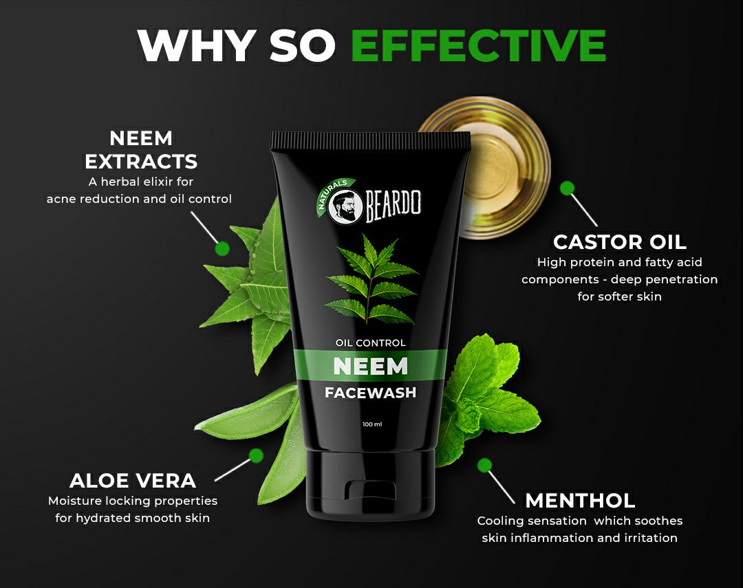 neem face wash benefits, Is Beardo face wash good for men?, Which neem face wash is best?, Is neem face wash good for face?