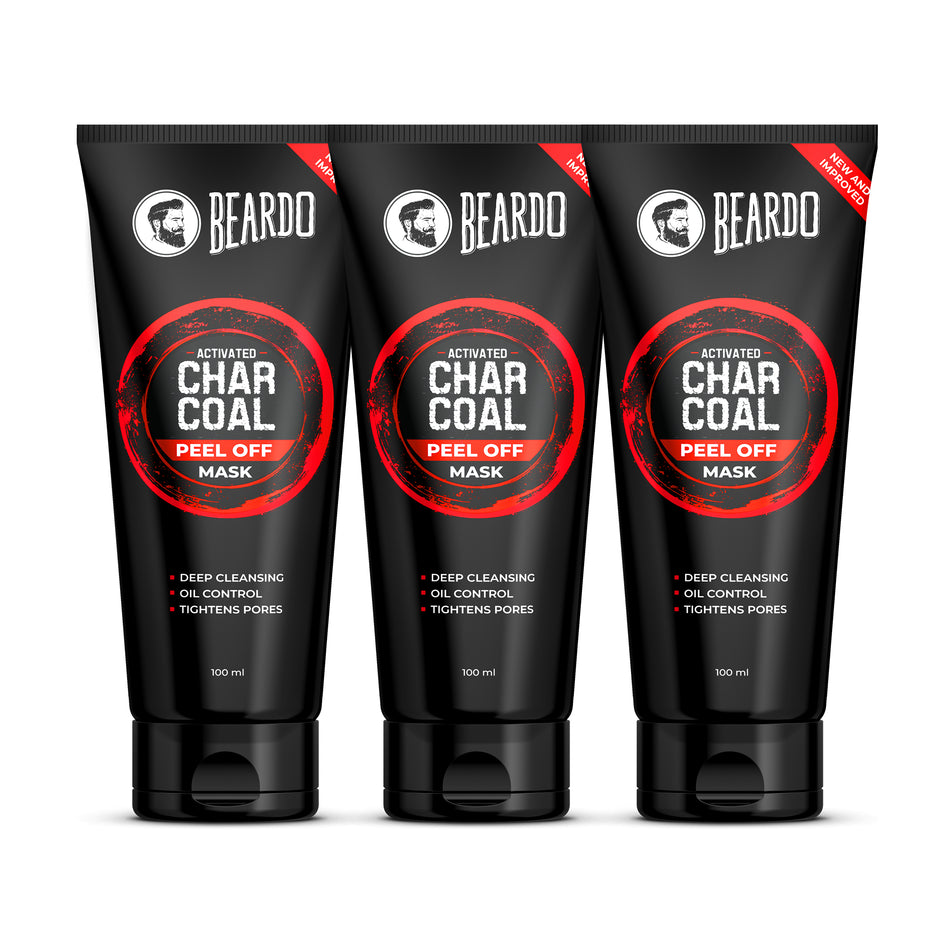Beardo Charcoal Face Scrub How To Use Charcoal Collection for Men | Charcoal Face Wash, Masks & Scrubs