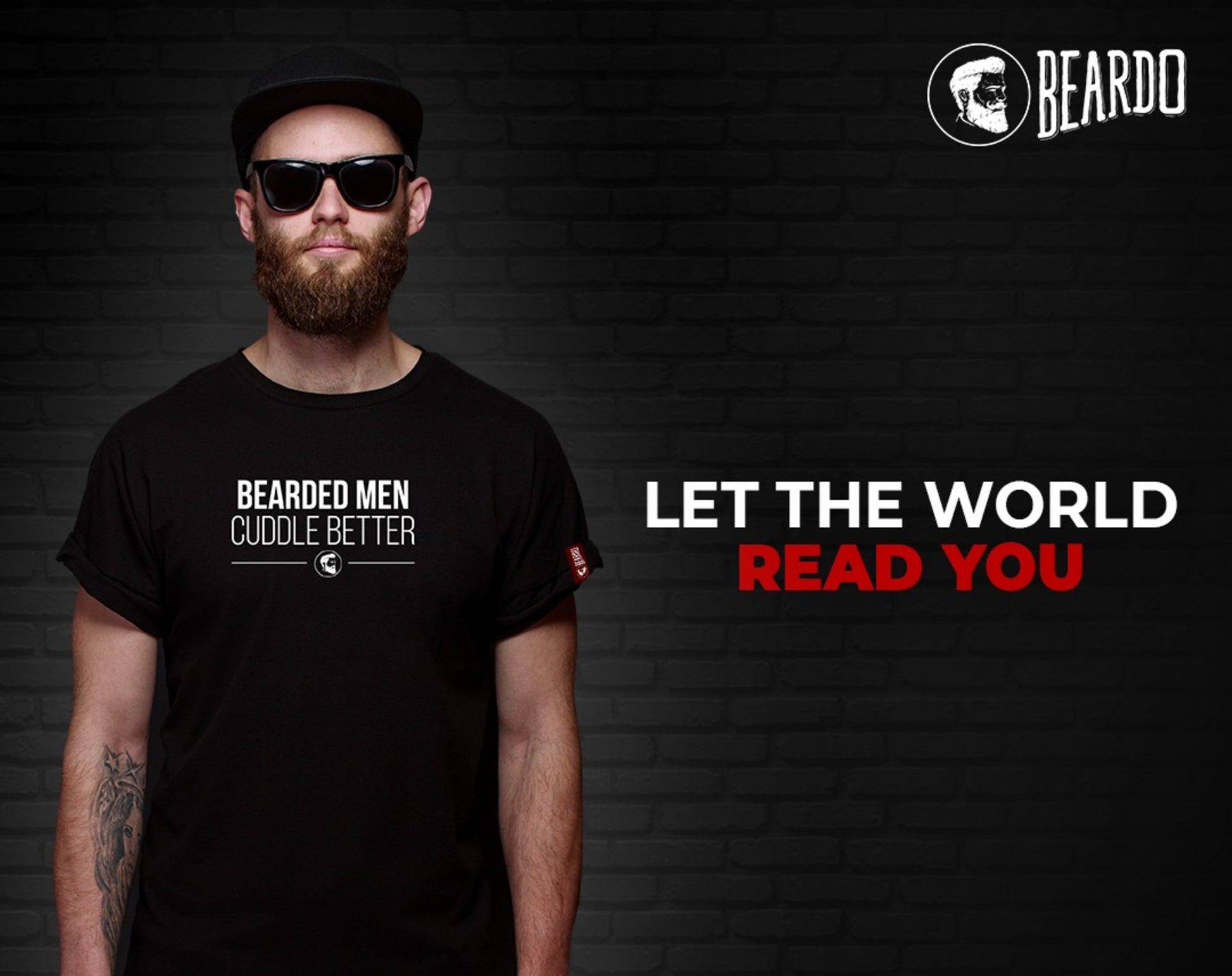 Beardo T-shirt BEARDED MEN CUDDLE BETTER
